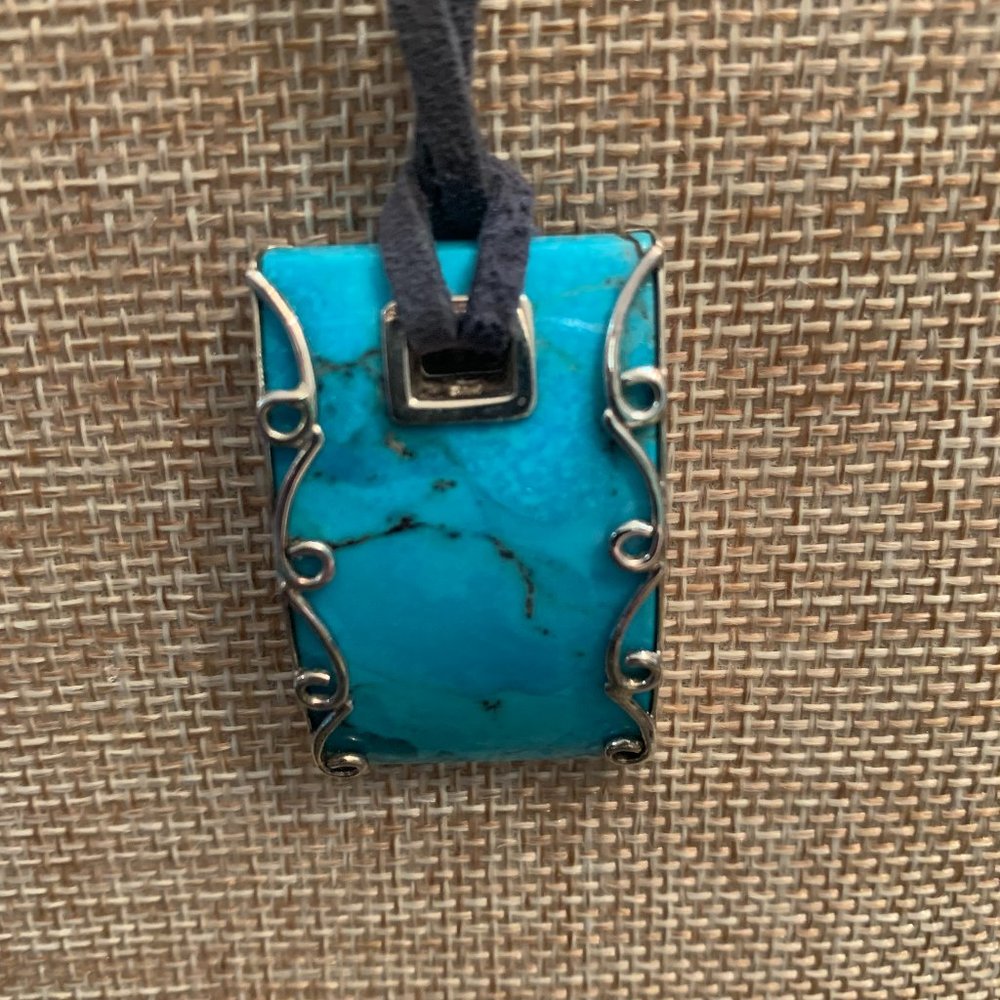 Sterling Silver and Turquoise Pendant